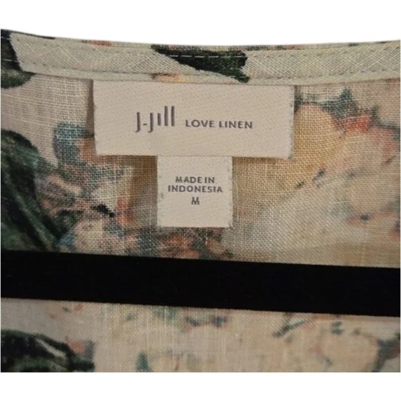 J. Jill floral linen sleeveless mini dress size M - Picture 5 of 5